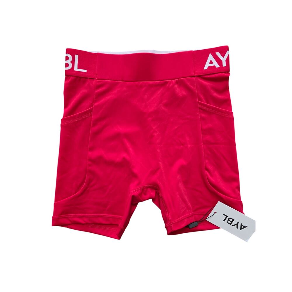 NWT AYBL Red Training Shorts Size Small